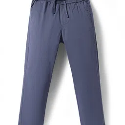 Pine Kids Cotton Woven Full LengthSolid Color Trouser - Grey-picture-24