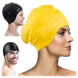 JD FRESH Silicone Swimming Cap - Yellow-66