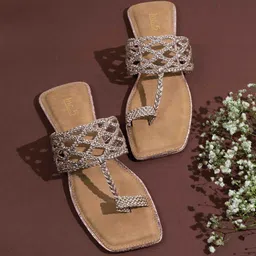 Inc 5 Women Striped Ethnic Fashion Flats-picture-33