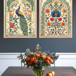 Kotart Brown & Green 2 Pieces Wooden Birds and Animals Wall Arts-picture-29