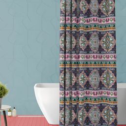 ArtzFolio Purple & Blue Waterproof Shower Curtain-image-95
