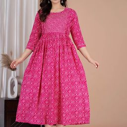 MURLI KURTI Printed Anarkali Maternity Dress-image-92