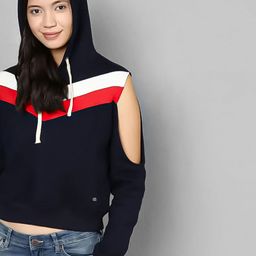PINACOLADA Women Colourblocked Hooded Sweatshirt-picture-12