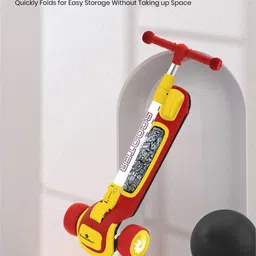 StarAndDaisy Kids Kick Scooter With LED Wheels & Music Foldable & Adjustable Handle Height image 4