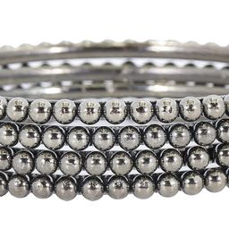 ZULKA Set Of 8 Linked With Ball Chain Kada Bangles-30