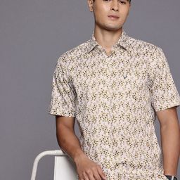 Allen Solly Sport Fit Micro Ditsy Printed Pure Cotton Casual Shirt-image-35