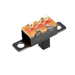 SPDT Slide Switch 50V 0.5A Small SPDT Slide Switches With 3 Terminals Pins, Plastic and Metal - RS4980SPDT Slide Switch 50V 0.5A Small SPDT Slide Switches With 3 Terminals Pins, Plastic and Metal - RS4980 image 2