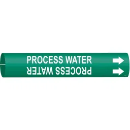 BRADY Plastic Pipe Marker Process Water Green and White 7/8 x 7/8 x 0.02 inch, 5GXV7-image-17