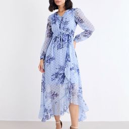 Styli Floral Print Puff Sleeve A-Line Maxi Dress-picture-24
