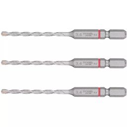 Vessel Concrete Drill Bit Hexagonal 90 mm Overall Length, CCD3S-3.4 (3 Pcs Set)-picture-19