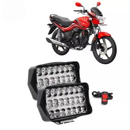 Cartronics 21 LED Fog Light With On/Off Switch for Hero Passion Xpro Black(Set of 2 Pcs)-45