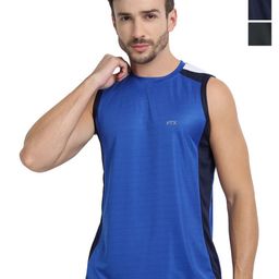 FTX Pack Of 3 Colourblocked Round Neck Sleeveless Dri-FIT T-shirts-picture-14