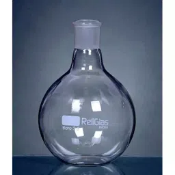 RELIGLAS 25 ml Capacity Amber Flat Bottom Flasks With Socket Size 19/26, 02.347A.01 image 2