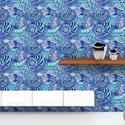 ArtzFolio Printed UV-Resistant Anti-Bacterial Colorful Zentangle Doodle Peel & Stick Wallpaper-image-65