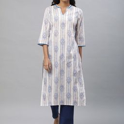 AURELIA Women Printed Thread Work Anarkali Kurta-84