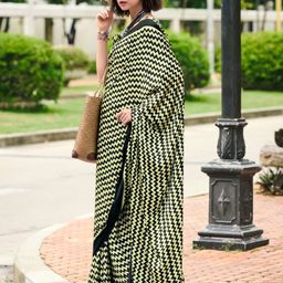 Anouk Woven Design Geometric Saree-image-92
