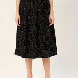 Sera Printed Flared Midi Skirts-picture-2