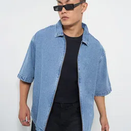 SF JEANS by Pantaloons Men Solid Denim Jacket-21