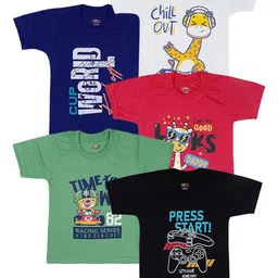 PARYAG Boys 5 Printed T-shirt-image-25