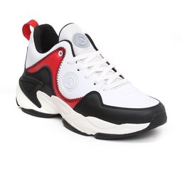 THNXBRO Men Colourblocked PU Sneakers-image-25