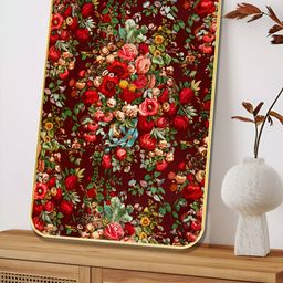 Livin'luxe Brown & Red Wooden Floral Wall Art-picture-34