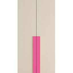 Adona Evita 2 Door Premium MDF Wardrobe With 3 Drawers And Long Handles - Ivory Pink-image-15