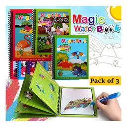 Ortis Magic Water Coloring Doodle Book & Magic Pen for Kids Pack of 2 (Colour & Print May Vary)-17