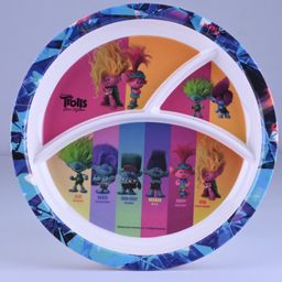 Servewell 3 Partition Plate Trolls Theme - Multicolour-20