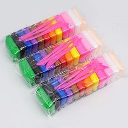 New Pinch Air Dry DIY Ultra Light Modelling Bouncing Clay Pack of 3 - 36 Pieces-multicolor-10