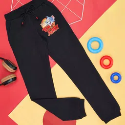 Pantaloons Junior Warner Bros Featuring Tom & Jerry Printed Track Pant - Black-picture-47