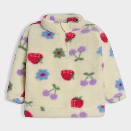 Mi Arcus Full Sleeves Floral & Fruits Printed Sherpa Sweatshirt - Multi Colour-picture-43