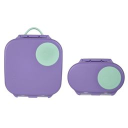 B.Box Small & Medium Lunchbox Combo -Toddler & Kids Tiffin Set for School - Purple-17