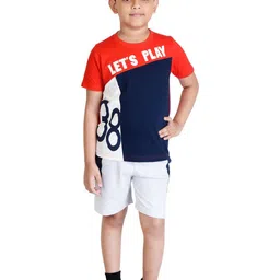 Clothe Funn Boys Printed T-shirt with Shorts-image-12