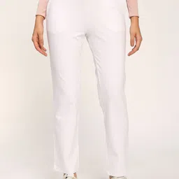 Aumbe Women Solid High-Rise Trousers-picture-20