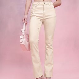 DressBerry Women Boot Cut Mid-Rise Stretchable Jeans-image-53