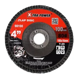 Xtra Power 4inch/100mm #80 Grit Aluminium Oxide Flap Disc T29 Series (Pack of 200)-image-33