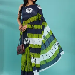 Lovwear Green Pure Cotton Sarees-picture-22