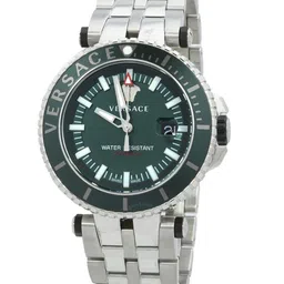 Versace Men Printed Dial & Stainless Steel Straps Analogue Watch VEAK00721-image-88
