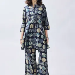 KERI PERRY Women Printed Regular Kurta with Palazzos-image-35