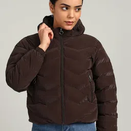 ELLIPSE Women Hooded Solid Water Resistant Puffer Jacket-picture-32