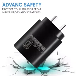 Loire OriginaI Super Fast Charging Mobile Adapter 45 W Black for Samsung Smartphones image 4