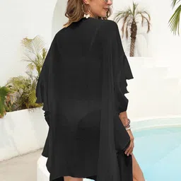 StyleCast Semi Sheer Open Front Kaftan Shrug image 5