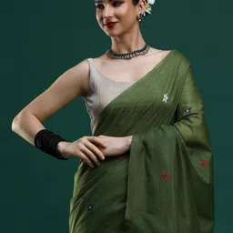 Mitera Woven Design Zari Muga Saree-image-73