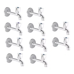FLO Long Body Tap Stainless Steel Chrome Finish Silver, FG1410 ( Pack of 10)-image-26