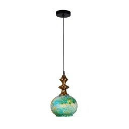 Fos Lighting Contemporary Green Marble Globe Glass Pendant Light - CapitalGAntq-MarbleGreen-HL1-image-67