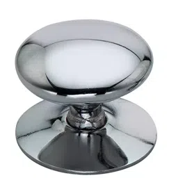 Screw Tight 1.25 Inch Brass Chrome Plated Finish Cupboard Knob Z070204CP-2 (Pack of 2)-image-61
