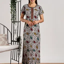 9shines Label Embroidered Maxi Nightdress-image-37