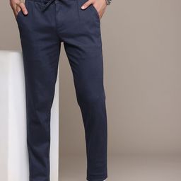 French Connection Men Smart Slim Fit Easy Wash Trousers-picture-50