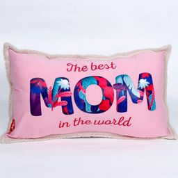 Archies Pink & Blue Printed Rectangle Shaped Pre-Filled Cushion-9