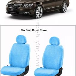 Oscar Skoda Super-B Car Seat Cover Sky Blue AUT-SN-4567-image-3